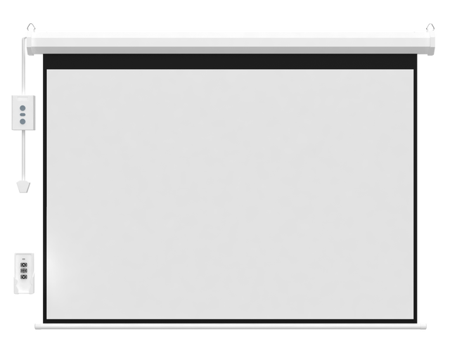 120 Inch 16:9 4:3 Metal Electrical Roll up Motorized Projector Screen for Home Office School
