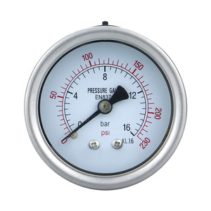 Manômetro Hidráulico de Pressão em Aço Inoxidável com Escala Dupla Psi, Compacto, Medidor de Pressão de Vácuo - Product Image 1