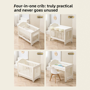 Cambiador de Bebé Convertible en Cuna con Bañera y Masajeador, Plegable y Portátil para Recién Nacidos, Guardería en Casa - Product Image 2