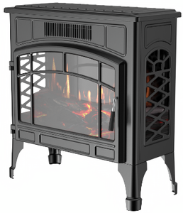 Cheminée électrique autoportante, cheminées PTC, charbon artificiel ignifuge, poêle à trois côtés, vue sur la flamme - Product Image 6