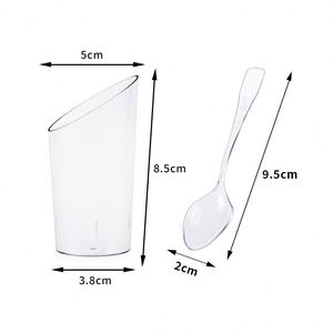 Gobelet à dessert en plastique transparent de haute qualité pour mousse, gâteau, parfait, pudding, gelée, yaourt - Product Image 4