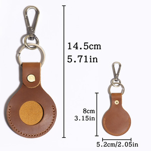 Étui en cuir véritable pour traceur GPS Apple, très vendu, pour traceurs Apple Airtag, housse de protection en cuir de vache pour Airtags - Product Image 2