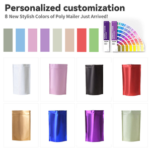 कस्टम ब्लैक मैट लीक-प्रूफ मायलर स्टैंड-अप पाउच सुरक्षित ज़िप लॉक क्रिसमस उपहार बैग दूध जेली प्रतिरोधी सुरक्षा हैक्स के लिए - Product Image 4