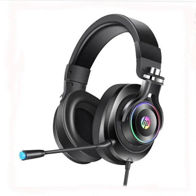 HP H500GS wired stereo gaming headset ps4 vr 7.1 light ning 5 rgb earphone with microphone noise-canceling headphones