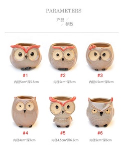 Vaso <span class=keywords><strong>per</strong></span> Piante Succulente in Ceramica Lucida a Forma di Gufo, Creativo e Decorativo <span class=keywords><strong>per</strong></span> <span class=keywords><strong>Balconi</strong></span> <span class=keywords><strong>Esterni</strong></span> - Product Image 2