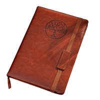 Carnet de notes A5 en cuir souple rétro, de qualité supérieure, pour le bureau et les réunions, avec sangle transfrontalière, personnalisable, idéal comme cadeau d'affaires