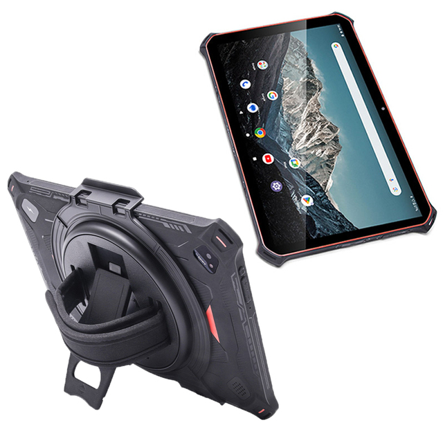 10.1 Inch FHD Screen 8GB/128GB Octa Core 8000mah NFC 4G LTE Android 14 Rugged Tablet PC with Kickstand