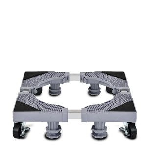 Base mobile réglable avec roulettes - Chariot <span class=keywords><strong>roulant</strong></span> <span class=keywords><strong>pour</strong></span> machines <span class=keywords><strong>à</strong></span> <span class=keywords><strong>laver</strong></span> et réfrigérateurs, <span class=keywords><strong>support</strong></span> de rangement <span class=keywords><strong>à</strong></span> assembler - Product Image 2