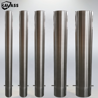 KVS In-Ground Spigot Based Stainless Steel 316 Roadway Outdoor Security Safety Fixed Car Parking Bollard