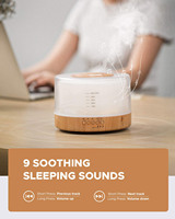 Machine à sons Diffuseur de bruit blanc 500ML Humidificateur à brume fraîche Huile essentielle Machine à bruit blanc