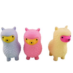 Cute Soft Alpaca-shaped Multicolor 87g Safe Material Squeezable Stress-relieving <b>Toy</b> for 5 to 7 Years & Adults - Product Image 5
