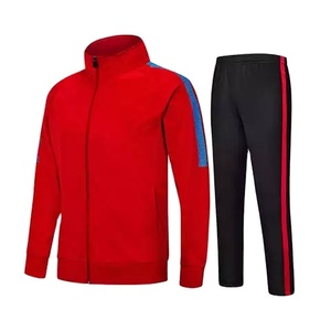 Ensemble veste et pantalon à fermeture éclair en polyester de haute qualité Costume de jogging avec logo personnalisé pour hommes avec motif de dessin animé brodé - Product Image 2