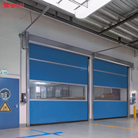 Ventes en gros de portes rapides en PVC rigide à spirale extérieure, portes rapides en aluminium à haute vitesse avec vente directe d'usine