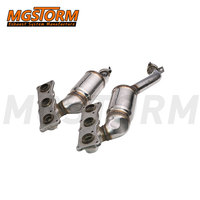 Pipa Depan Sistem Knalpot Modifikasi Header Manifold Knalpot TWC Euro 4 Set Flensa Perakitan untuk BMW Seri 5