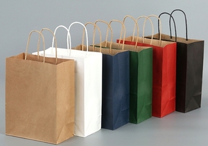 Gran oferta <span class=keywords><strong>de</strong></span> compras con logotipo, bolsa <span class=keywords><strong>de</strong></span> papel <span class=keywords><strong>de</strong></span> arte Kraft marrón con asa, supermercado con su propio logotipo - Product Image 5