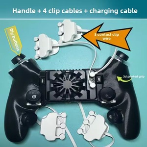 DIY Stretching Portable Handle Gaming <b>Controller</b> Phone Gamepad Vibration Motor <b>PS2</b> Compatible Pulse Trigger <b>for</b> 6 Fingers Fan - Product Image 3