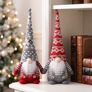 Poupées décoratives <span class=keywords><strong>de</strong></span> <span class=keywords><strong>Noël</strong></span> en peluche tricotée <span class=keywords><strong>de</strong></span> style nordique, poupées <span class=keywords><strong>de</strong></span> gobelins forestiers, décorations <span class=keywords><strong>de</strong></span> <span class=keywords><strong>Noël</strong></span> - Product Image 6