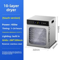 18 Bakjes Automatische Voedseldehydrator RVS Elektrische Droger voor Fruit, Groenten, Vlees, Gedroogd Vlees, Thuis & Commercieel Gebruik 220V