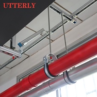 Support de tuyau industriel FM UL CE, support à étrier UTT30 galvanisé en acier au carbone, raccord de suspension de tuyau de 1/2'' à 12'' pour support sismique