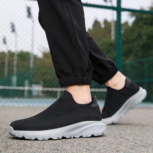 Mềm Trọng lượng nhẹ EVA duy nhất trượt On Casual Sneakers đàn hồi dệt kim người đàn ông vớ đi bộ phong cách giày - Product Image 5