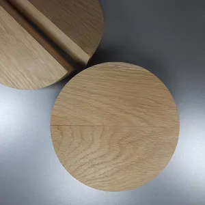 Полукруглая деревянная ручка из массива дерева