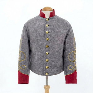 Veste en laine vintage pour homme, à simple boutonnage, style historique, pour reconstitutions historiques, uniforme d'hiver, vêtement d'extérieur - Product Image 1