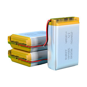 도매 ZonYou 902030 리포 파우치 배터리 셀, 소비자 가전제품 및 어린이용 전동 장난감용 500회 이상의 긴 수명 수명 기간 - Product Image 1