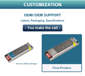 SMPS chuyển đổi dẫn cung cấp điện mỏng 12V 24V 100W 200W 400W CE AC để DC hiệu quả cao chiếu sáng trong nhà máy biến áp dẫn lái xe - Product Image 4