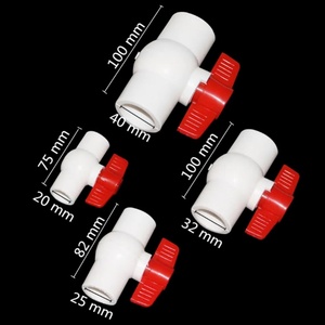 Robinet à bille bidirectionnel écologique et durable de 40 mm pour le contrôle de l'irrigation de jardin, coupe-circuit pour tuyau d'eau en PVC - Product Image 2