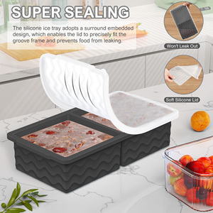 Eco-Friendly Reusable Popsicle Mold Ice Cream Tools for Kids Food Safe Maker Accessories Lid Food Grade Silicone Freezer Tray - Product Image 4