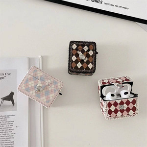 Funda Protectora Zenos Ins Girly Argyle de Cuero PU Impermeable para Pro con Espejo y Hebilla - Product Image 4
