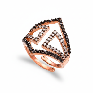 Fashionable Elegant Design Wedding Adjustable Ring Wholesale 925 Silver Sterling Jewelry for Woman - Product Image 2