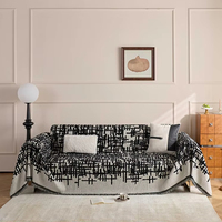 Housse de canapé en chenille pour patio, ensemble complet, protection en tissu, housse de fauteuil rayée, serviette de canapé élégante, facile à utiliser