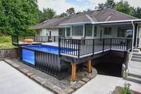 Piscine moderne de 20 pieds ou 40 pieds pour jardin, piscine en conteneur maritime personnalisée avec système de filtration pour villa, hôtel, complexe hôtelier