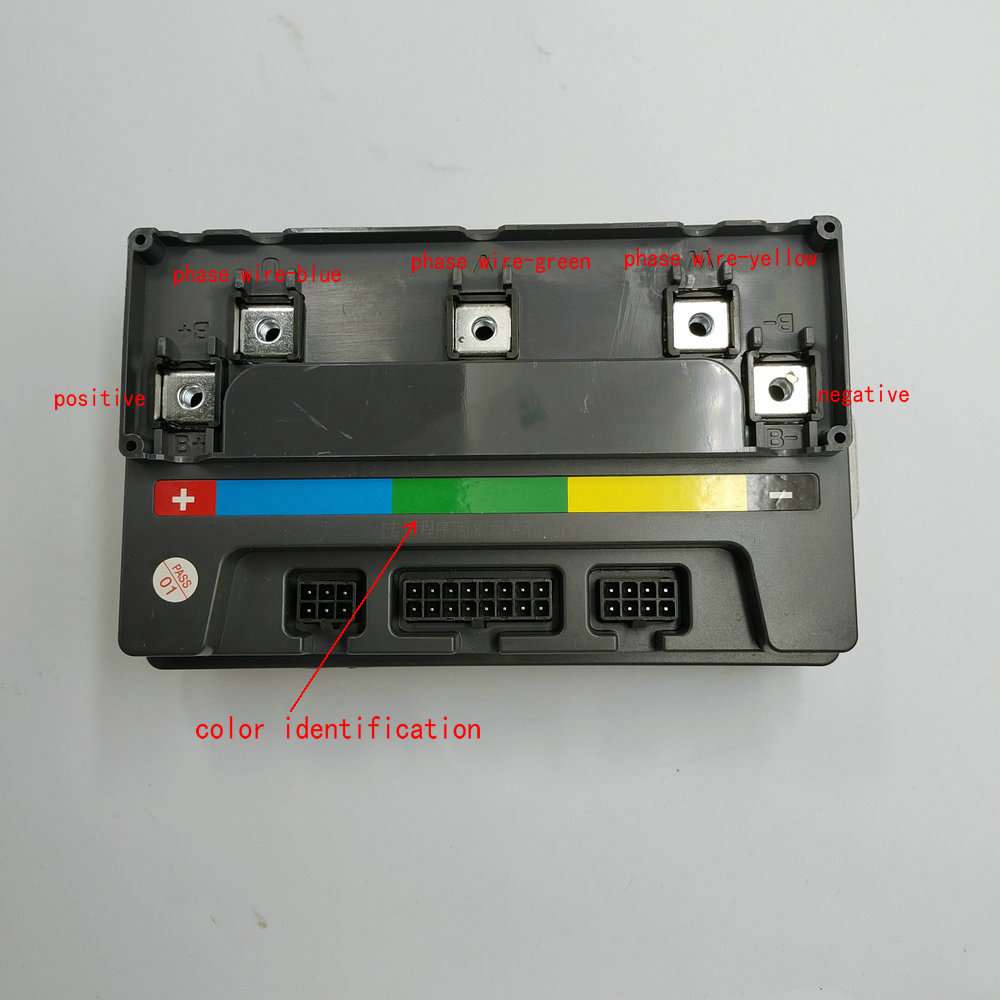 Myhoomowe Voor EM50SP 7255S 55A 1KW2KW borstelloze DC-controller QS-motor intelligente controller voor motorfiets elektrische scooter
