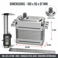 Moteur servo robotique XQ-POWER XQ-S9450D 700 kg, industriel, sans balais, engrenage en acier inoxydable, étanche, robuste