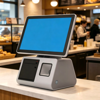 Kiosque tactile tout-en-un de point de vente certifié CE pour restaurant, machine de paiement en libre-service avec SDK