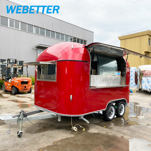 WEBETTER DOT&NSF Barra Móvil para Exteriores, Mini Remolque <span class=keywords><strong>de</strong></span> Comida Completamente Equipado para Helados, Café y Otros Alimentos - Product Image 5