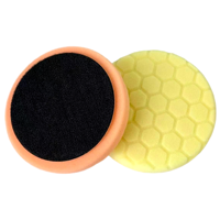 Kit de tampons de polissage pour voiture de 6 pouces, orange, bleu, noir, en mousse, pour polisseuse de voiture, lustrage, cirage, scellement, finition haute brillance