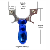 Slingshot en alliage Piaoyu avec viseur laser et bande élastique, quatre couleurs, catapulte durable pour la chasse et le tir en plein air