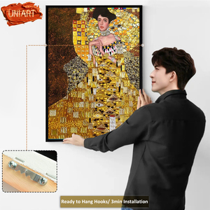 Uniart 100% Tinh Khiết Handmade Cổ Điển Lá Vàng Hình Bức Tranh Tác Phẩm Nghệ Thuật Tùy Chỉnh Acrylic Vải Sang Trọng Sơn Dầu Tường Nghệ Thuật Trang Trí Nội Thất - Product Image 4