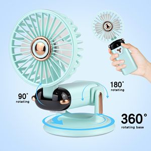 IMYCOO New Arrival 5000mAh Wireless Table Wall-mounted Mini Rechargeable Portable <b>Fan</b> Custom Powerful <b>USB</b> Small <b>Desk</b> Cooling <b>Fan</b> - Product Image 4