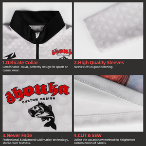 Wholesale 2019 fishing shirts sweat-absorbent quick-drying excellent sublimation print male sportswear design wholesale - Product Image 2