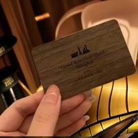 Tarjeta NFC de Madera Personalizada, Tarjeta Inteligente de Madera para Negocios, Chip Integrado de 1K, Resistente al Agua, 13.56 MHz, para Control de Acceso sin Contacto