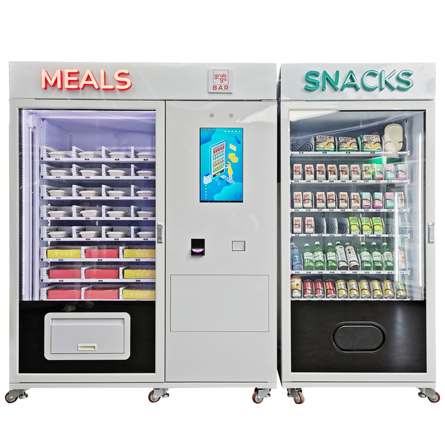 WEIMI Smart Combo Hot Food Snacks Drinks Vending Machines With Heating System Large Capacity for Sale