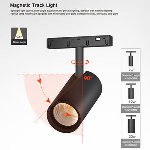 Control Dimming Surface Mounting Track Magnetic Rail Light Pendent <b>Lighting</b> LED Track Wire <b>System</b> for Home - Product Image 2