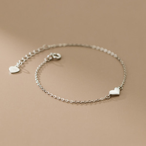 <span class=keywords><strong>Bracciali</strong></span> minimalisti in argento 925 con cuore d'amore placcato oro per donna, ragazze, coppie, amante, <span class=keywords><strong>san</strong></span> <span class=keywords><strong>valentino</strong></span> - Product Image 2
