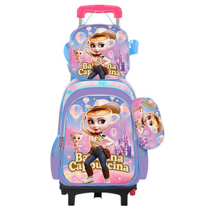 Juego <span class=keywords><strong>de</strong></span> 3 Piezas <span class=keywords><strong>de</strong></span> Mochila Escolar con Ruedas para Niños, con Lonchera y Estuche para Lápices, Impermeable, Ligera, con Protección para la Columna Vertebral, para <span class=keywords><strong>Primaria</strong></span> - Product Image 6