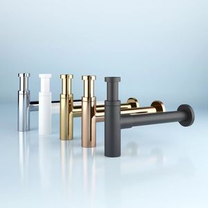 <span class=keywords><strong>Sifone</strong></span> per Lavandino Personalizzato in Acciaio Inox 1-1/4" con Superficie Spazzolata, Connessione Filettata, Anti-Odore ed Ecologico - Product Image 6