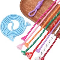 Cordon de 5 mm 100 % polyester filé à la main, résistant à l'abrasion, pour emballage, tricot DIY, matériel créatif pour porte-clés et pendentifs